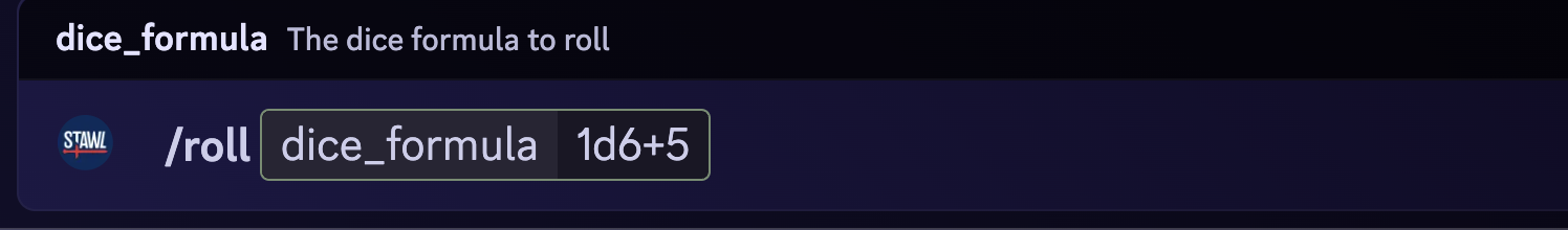 /roll 1d6+5